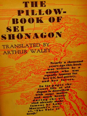 cover image of The Pillow Book of Sei Shonagon